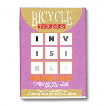 Baralho Bicycle Invisível Dorso Vermelho