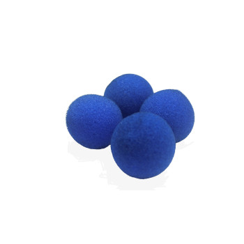 Bolas de esponja super soft 2" azul (4 un)